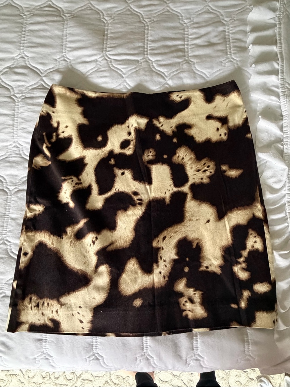 AK Cow Print Skirt